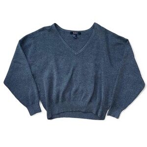 Forever 21 Gray V-Neck Sweatshirt